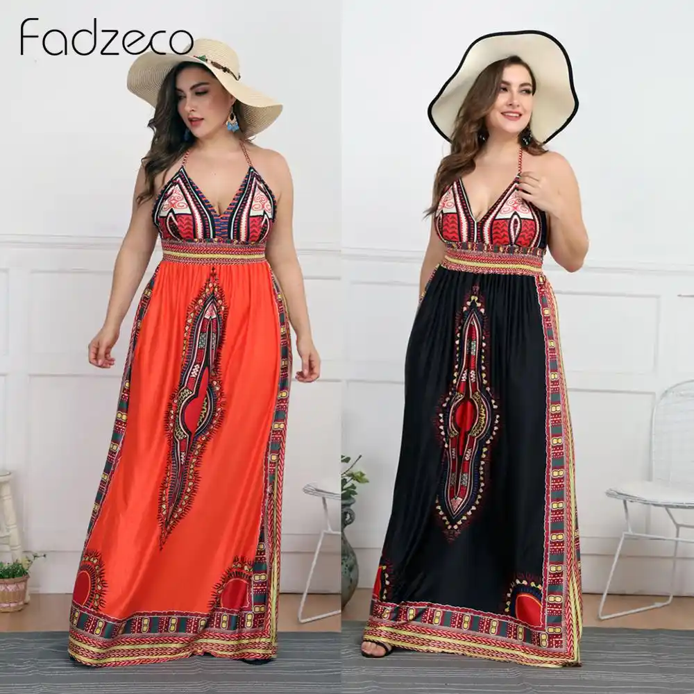 halter neck maxi beach dress