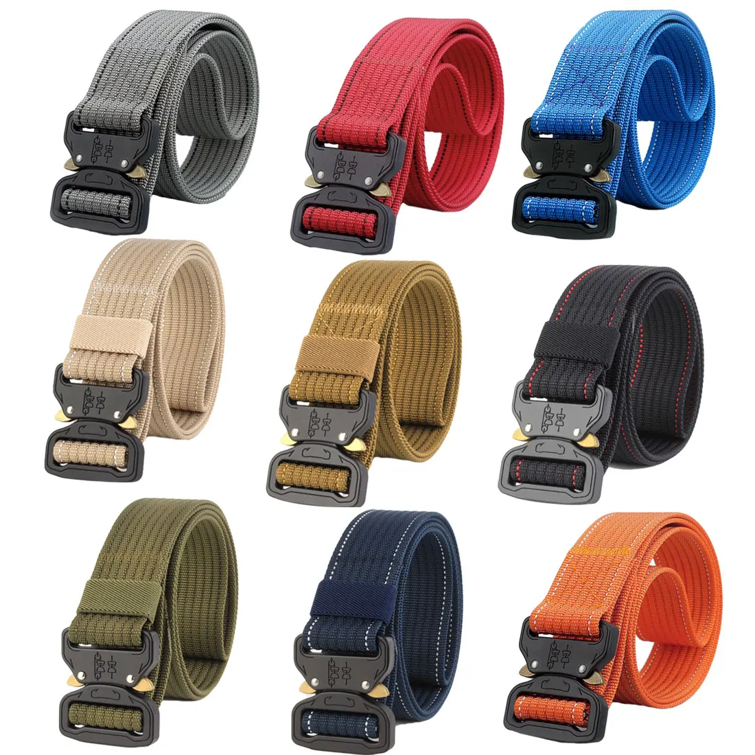 

High Quality Nylon Belts Unisex Daily Belts Hunting Accessories for Men&Women Durable Military Training Casual Belts