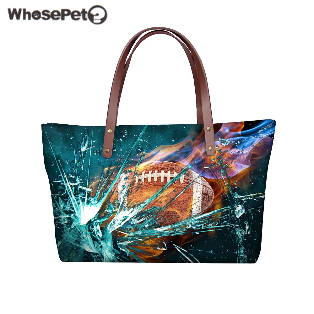 

WHOSEPET Women's Handbag Ball 3D Printing Shoulder Bag Woman's Wallets and Handbags Ladies Large Top-handle Bag Feminina Bolsa