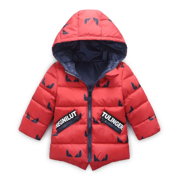 baby boys jacket 2018 new winter jackets for boys sports hooded down jacket kids warm outerwear coats for girl children clothes