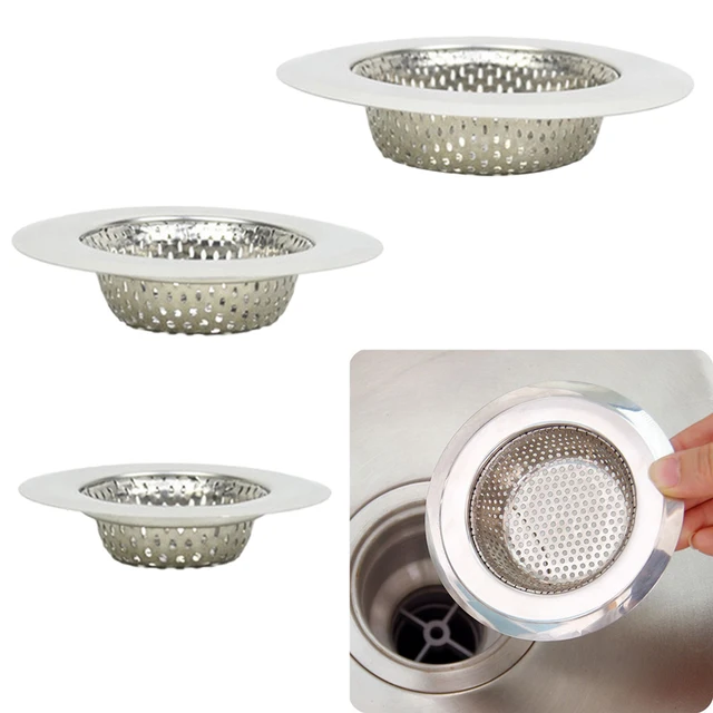 1 pc kuchenne sitko do zlewu otwór spustowy filtr pułapka Metal sitko do zlewu ze stali nierdzewnej umywalka łazienkowa spustowy odpadów ekran 7 cm/9 cm /11 cm -