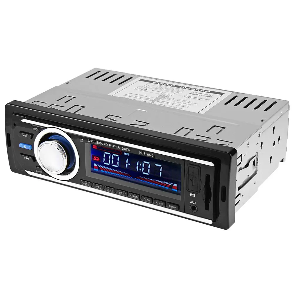 Car Audio Digital Stereo In Dash FM Aux Input Receiver with SD USB MP3