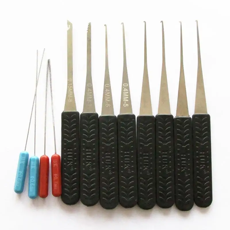 

12Pcs High Quality Lock Broken Key Extractor Remove Hooks Needle Pick Tools