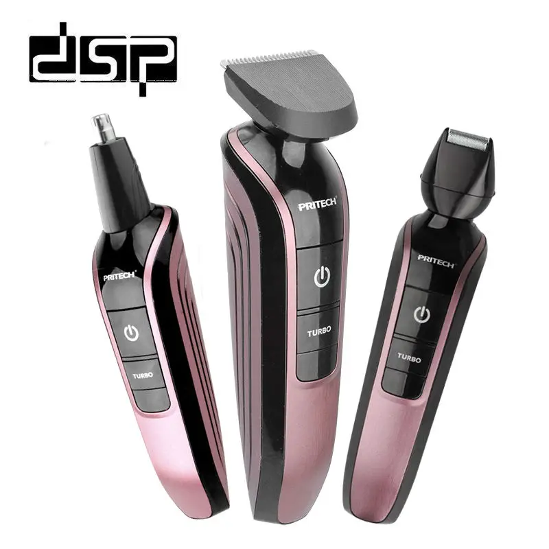 DSP Professional Rechargeable 3 In 1 Hair Clipper Electric Hair Trimmer Shaver Set Men Beard Trimmer Hair Cutting Machine