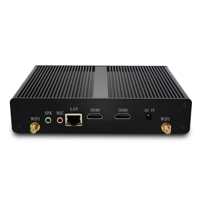 XCY компьютер Мини безвентиляторный Celeron J1900 N2930 Мини ПК Windows 7 VGA HDMI Wifi USB3.0 Celeron N2807 микрокомпьютер - Цвет: Celeron N2807 2xHDMI