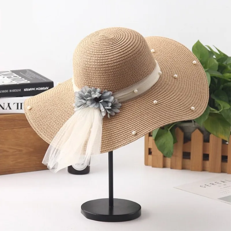 large white floppy hat