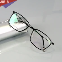 Fashion Square Glasses Frame Men Plastic Titanium Eyeglasses Glasses Frame Women Computer Goggles metal Legs Oculos de grau