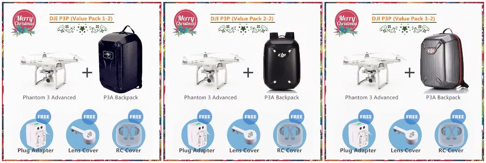 DJI Phantom3 Advanced RC Helicopter With 1080P 2.7K HD Camera+P3A Waterproof Backpack (3 Gifts Include)