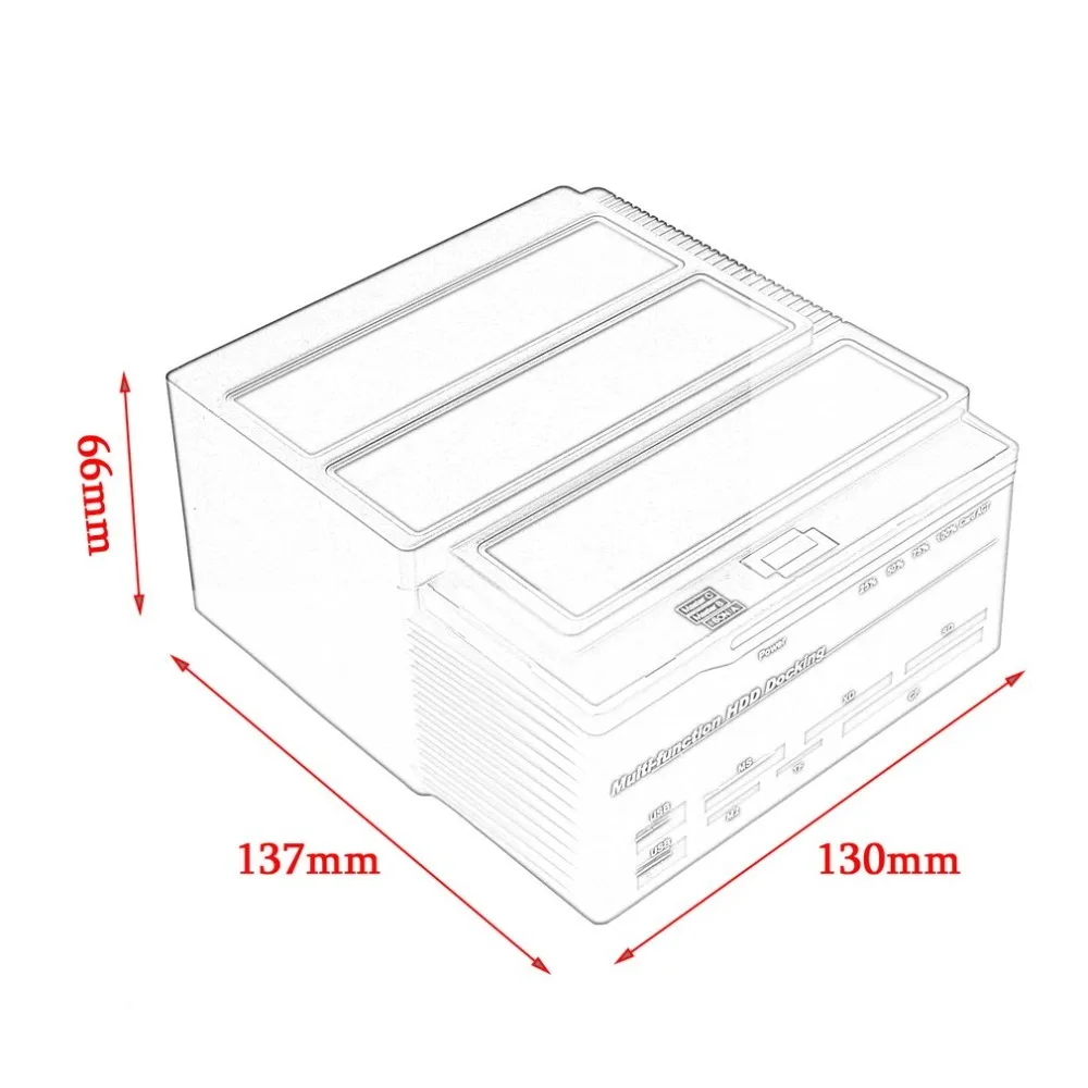 USB 3,0 до 2," 3,5" SATA IDE жесткий диск 3 слота HDD клон док-станция usb-хаб 2 ТБ 893U3ISC многоцелевой HDD док-станция