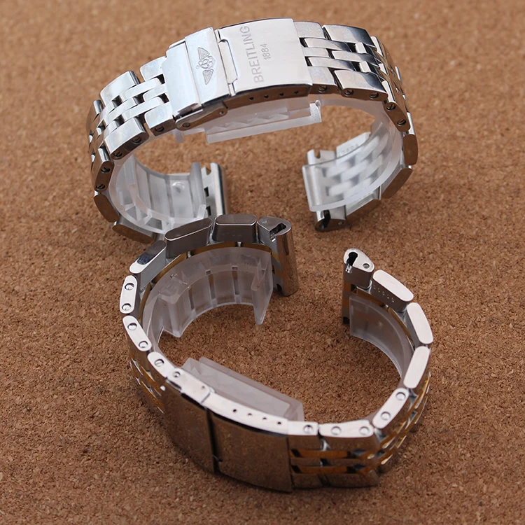 Mixed colors Silver with gold Watchbands for luxury brand watches accessories 22mm 24mm men watch straps