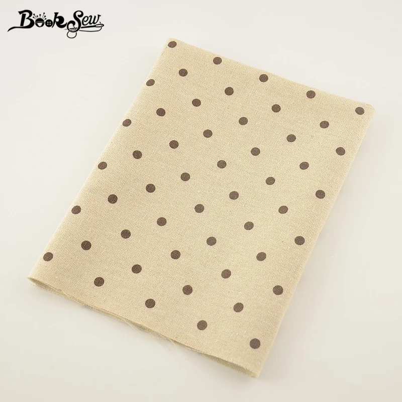 

Booksew Quilting Home Textile Cotton Linen Fabric Dots Pattern Sewing Material Tissu Tablecloth Bag Curtain Cushion Pillow Zakka