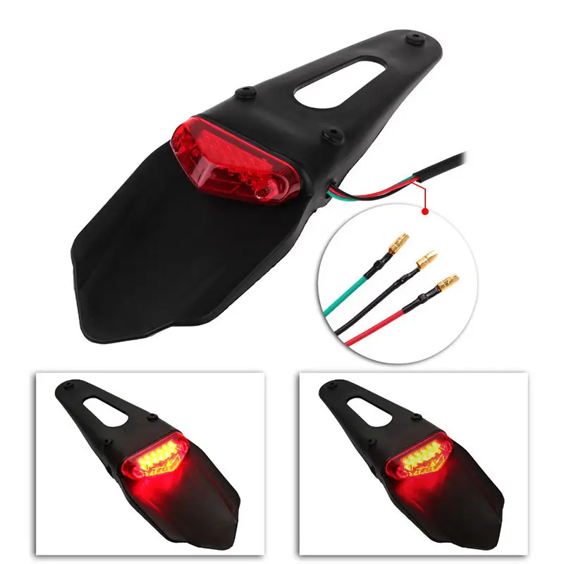 Useful Motorcycle Fender Cover with Motorcycle LED Brake Taillights