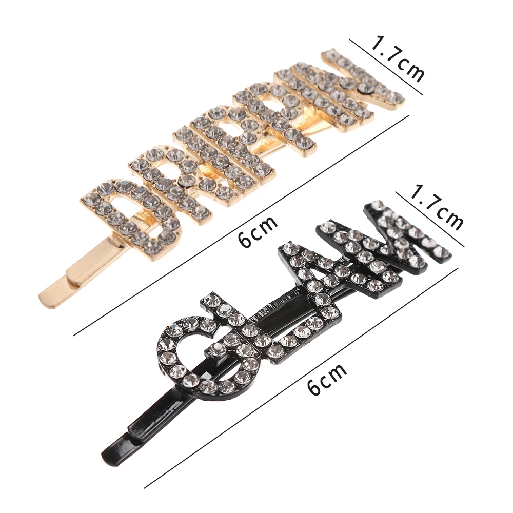 1 шт., заколка для волос с кристаллами, блестящие стразы, заколки, головной убор, глэм, дриппин, заколки для волос, аксессуары для укладки для женщин и девочек