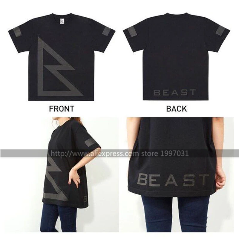 KPOP B2ST BEAST JAPAN TOUR 2015 Doo Joon Hyun сын Цзюнь Hyung Yo Seop Dong Woon футболка с коротким рукавом в том