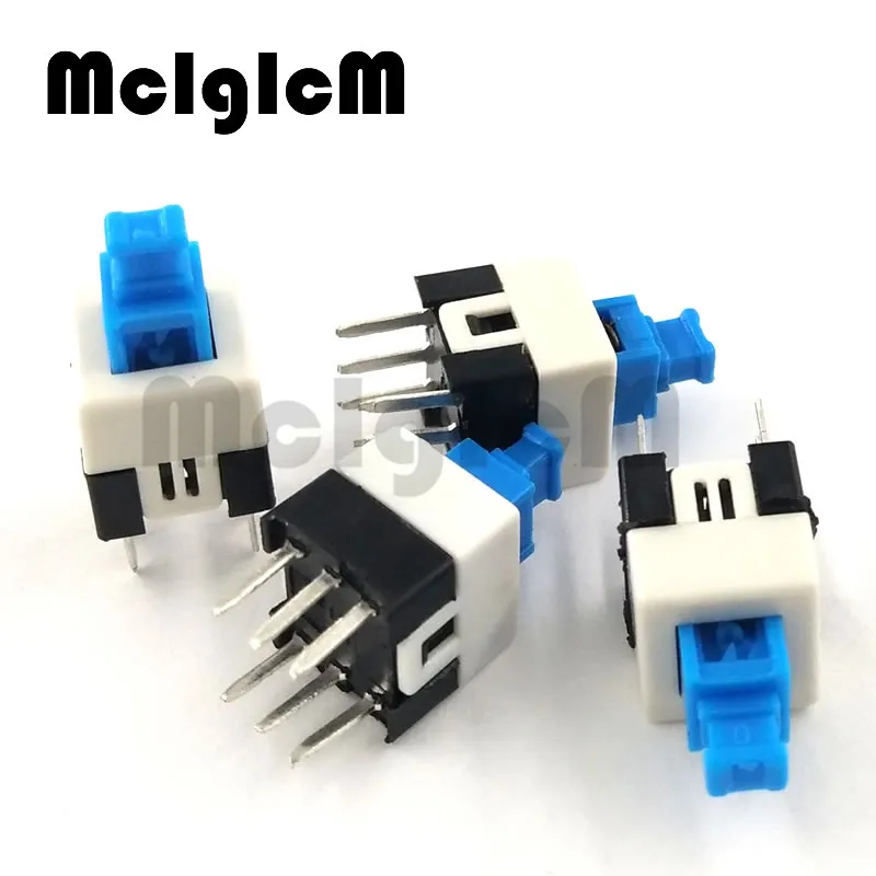 

30pcs Push Button Switch 7x7mm Self-lock / Momentary DIP 6 pin 3 pin Non-locking Button Switch