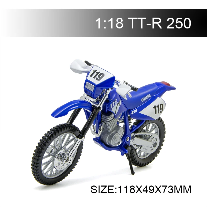 Модели мотоциклов Maisto 1:18 модель YAMA TTR250 TT R 250 Литые пластиковые миниатюрные