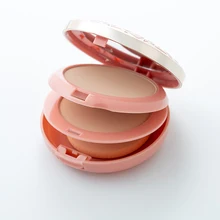 Мягкая Компактная прессованная Порошковая Палетка для контурирования лица финишная пудра полупрозрачный корректор макияжа лица хайлайтер Палитра 2 в 1