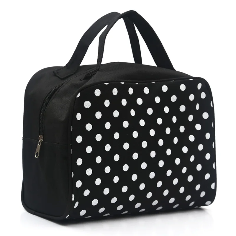  New Lady Multi Functional Cosmetic Storage Dots Bags Women Makeup Bag With Pockets Toiletry Pouch T