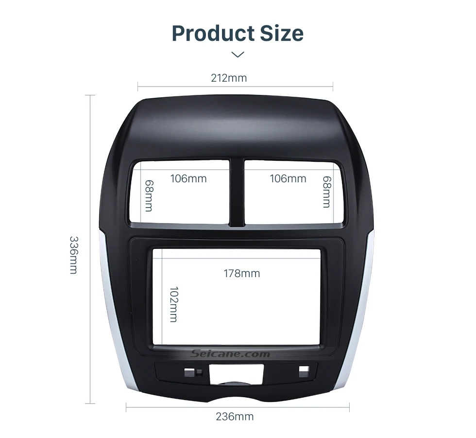 Seicane 2Din Высококачественная Автомобильная Радио фасция для 2012 Mitsubishi ASX Outlander Sport авто стерео панель наборы DVD плеер пластина рамка