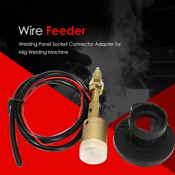 

High Quality Wire Feeder Euro Welding Panel Socket Central Connector Adaptor for MIG Welding Machine Torch Best Price New