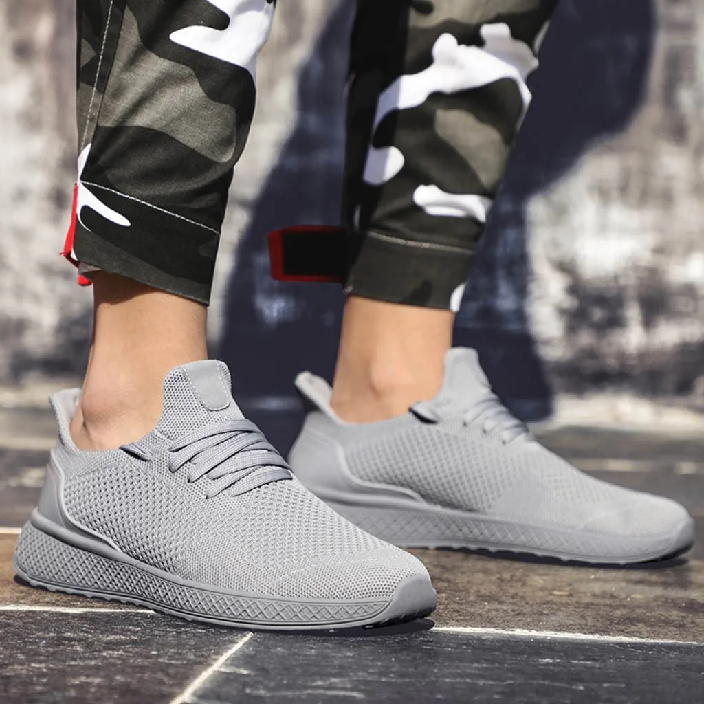 

Comfortable Fashion Men Sneakers Walking Casual Shoes Breathable Lace Up Shoes Running Shoes zapatillas hombre deportiva gyf