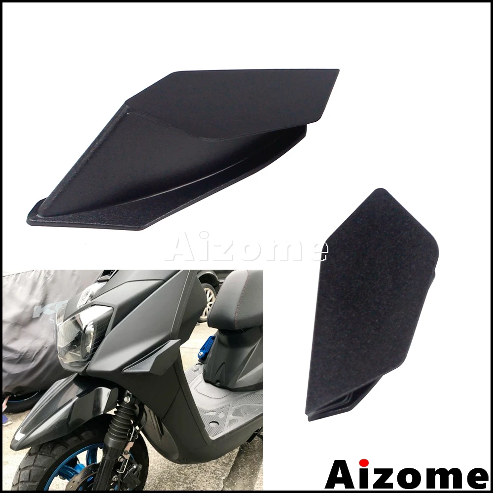 1 пара мотоцикл Winglet аэродинамический комплект крыла для Yamaha Suzuki Kawasaki Honda Nmax Aerox 155 PCX Vario CBR черный комплект крыла