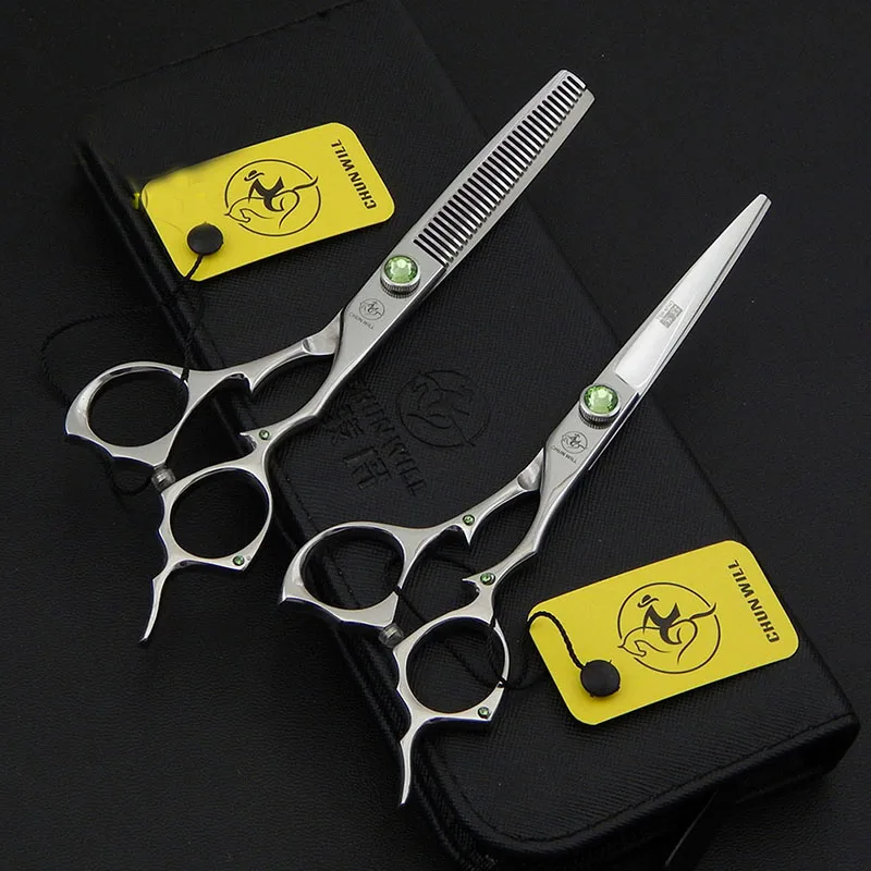 6inch Japanese 440C Stainless Steel Creativity Pet Straight Thinning