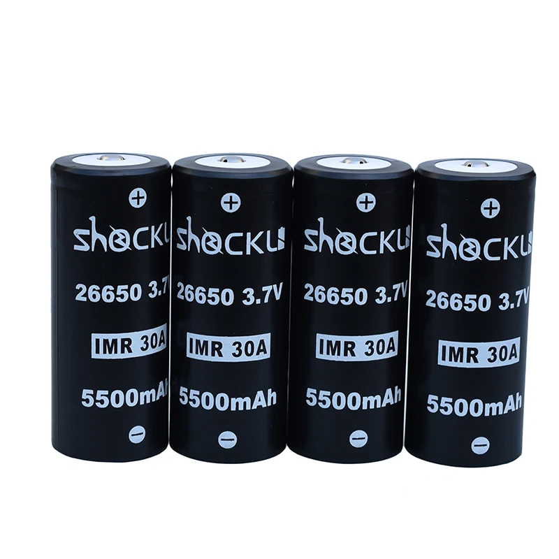 26650 аккумулятор Shockli 3,7 V 5500mAh Высокая емкость 30A литиевая аккумуляторная батарея для высокой мощности фонарь светильник светодиодный светильник вспышка