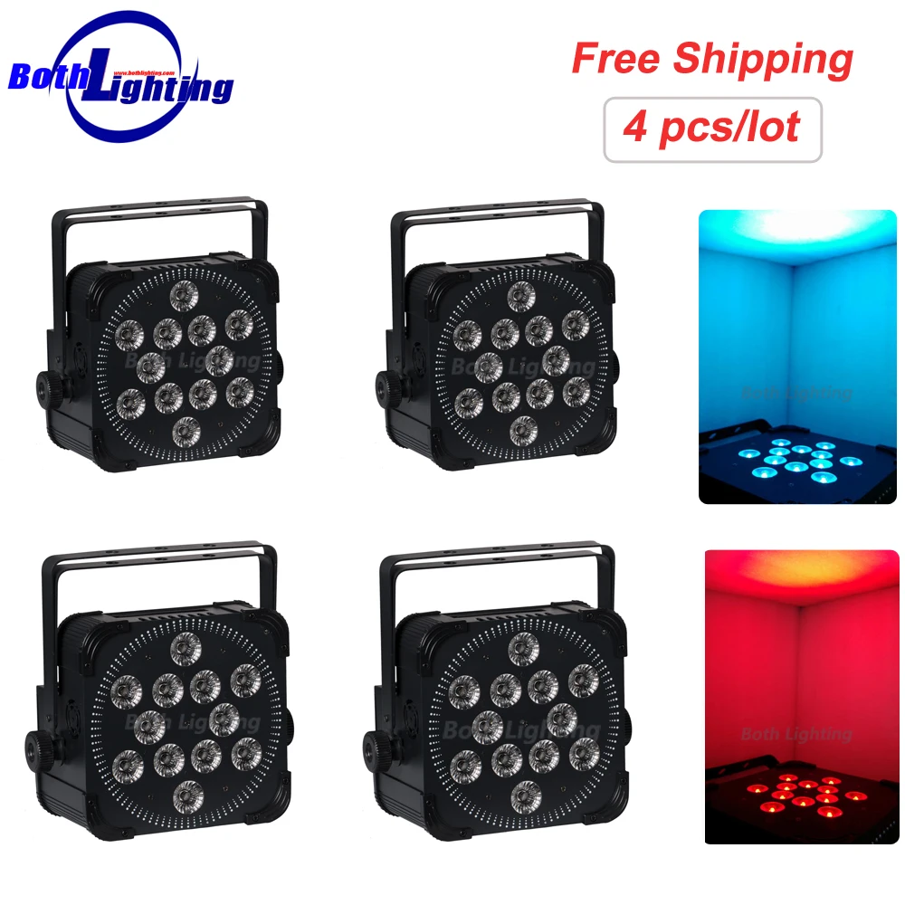 Wireless DMX Rechargable DJ Uplights LED Mini Freedom Par Lighting