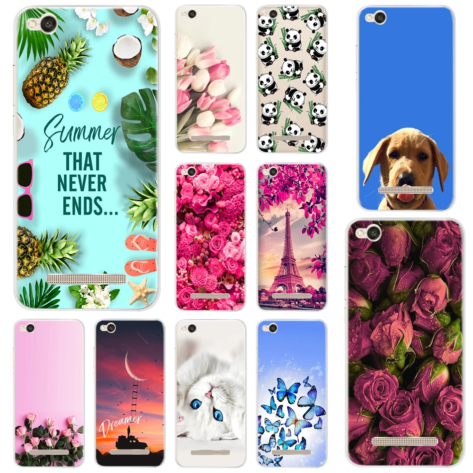 

Soft Silicone Case For Xiaomi Redmi 4A Case Flower Soft TPU Back Cover For Redmi 4A 4 A Phone Case Bumper For Xiaomi Redmi 4A