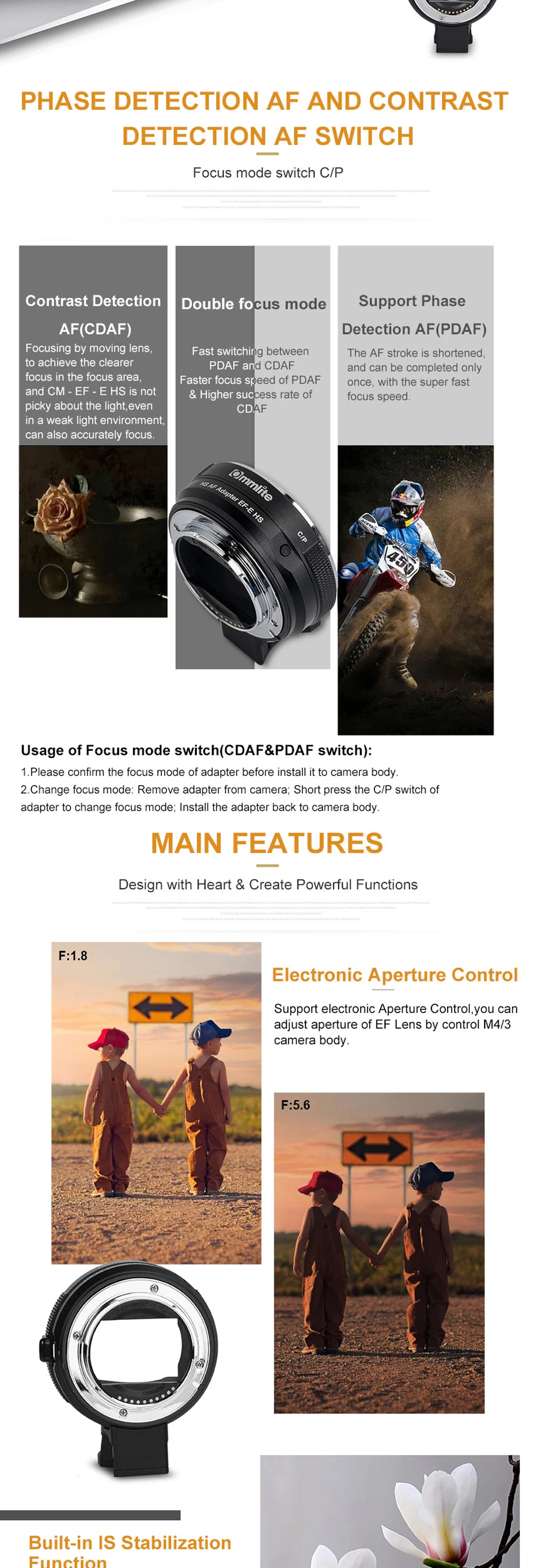 Commlite Cm Ef E Hs Faster Auto Focus Lens Adapter For Canon Ef Ef S Lens Ebay Commlite Cm Ef E Hs Faster Auto Focus Lens Adapter For Canon Ef Ef S Lens Ebay