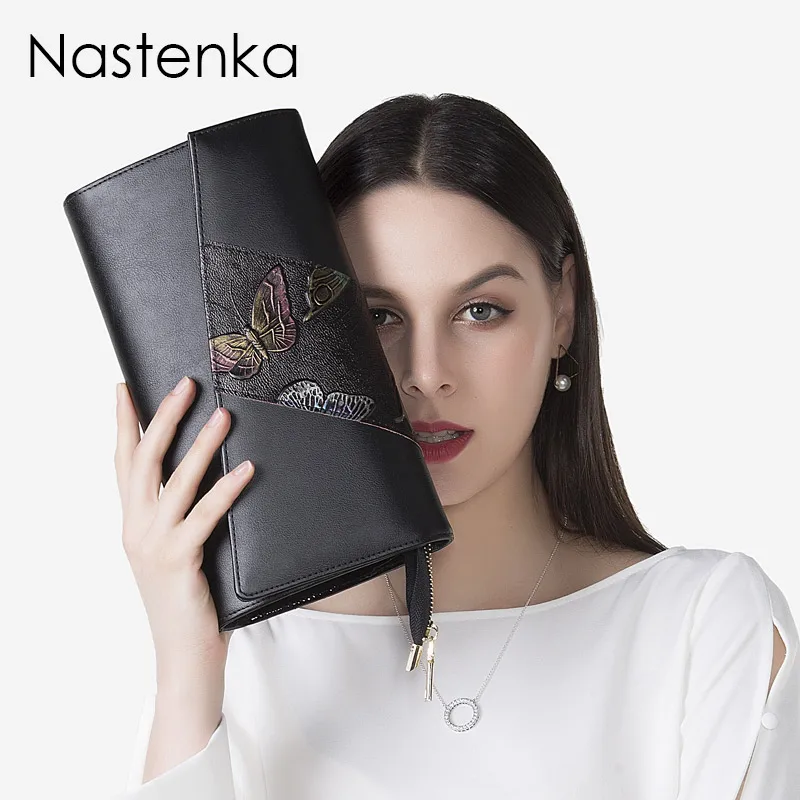 

Nastenka 2018 Women Casual Clutches Bags Wallet Women Luxury Brand Wallets Designer Purse Lady Clutch Bag Shoulder Messenger Bag