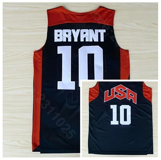 

Ediwallen 2012 USA Dream Team Ten 10 Kobe Bryant Jersey Men Basketball Uniform For Sport Fans Breathable Stitched Free Shipping