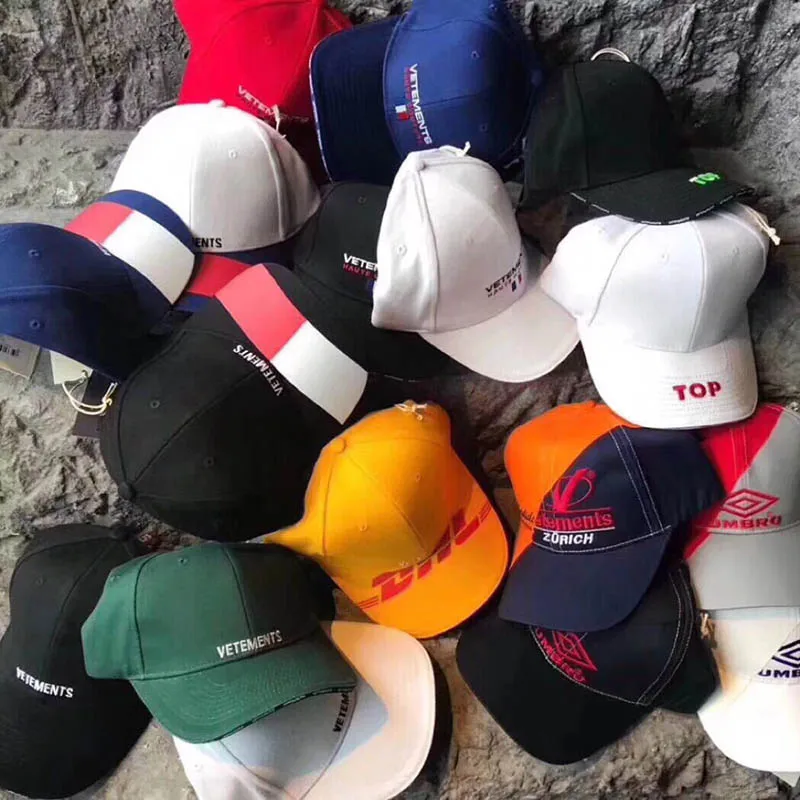 

19SS Vetements Hat Men Women Summer Streetwear Embroidery Vetements Hat Men Women Casual Fashion Vetements Caps