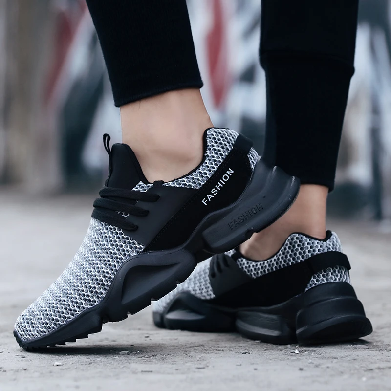 2019 Men Vulcanize Casual Sneakers Fashion Shoes Man Lace Up Mesh Fabric Flats Male Patchwork Comfortable men loafers 2019 Men Vulcanize Casual Sneakers Fashion Shoes Man Lace Up Mesh Fabric Flats Male Patchwork Comfortable men loafers