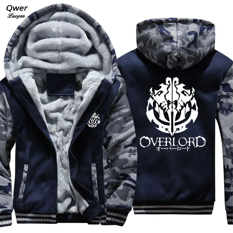 Tanie US rozmiar bluzy mężczyźni kobiety dla Anime Overlord 3 Ainz Ooal suknia Albedo kurtka bluzy pogrubiana bluza z kapturem płaszcz odzież Casual