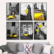 London Lisboa Nordic Poster And Prints Wall Art Canvas Painting Street Landscape Wall Picture For Living Room Bedroom Home Decor