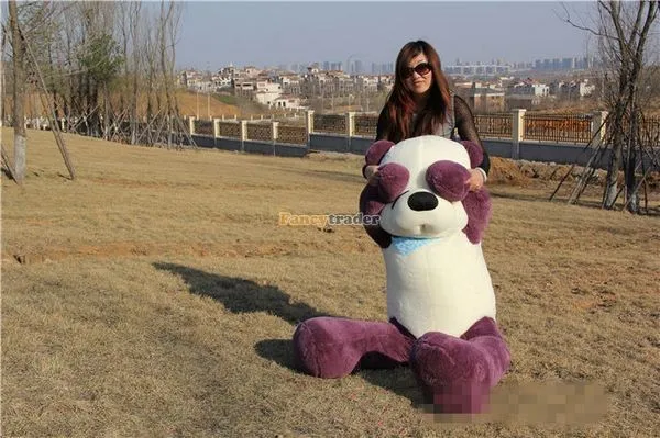 Fancytrader Real Picture! 63'' 160cm Giant Stuffed Plush Sleepy Purple Teddy Bear, Free Shipping FT50746 (2)