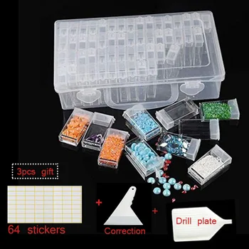 

New Plastic Diamond Painting Accessories with Bottles Container Storage Box Diamant Painting Holder Daimond painting Box