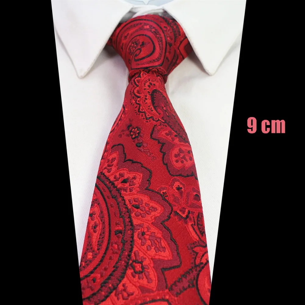 RBOCOTT удлиненный 9 см галстук удлиненный размер 160 см мужской коричневый Пейсли синий цветочный галстук Красный Клетчатый шелковый галстук на шею свадебный бизнес