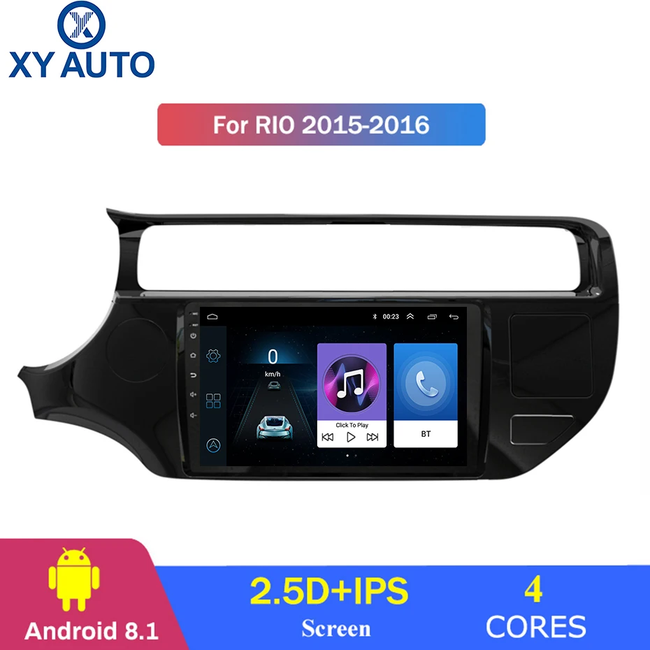 Best 9 inch 2.5D IPS Tempered HD multi-touch screen Android 8.1 NAVI for Kia RIO/K3 2015-2016 with Bluetooth USB WIFI support SWC 0 Best 9 inch 2.5D IPS Tempered HD multi-touch screen Android 8.1 NAVI for Kia RIO/K3 2015-2016 with Bluetooth USB WIFI support SWC 0