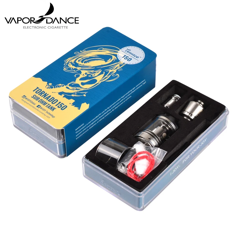 100% Original IJOY Tornado 150 Sub-Ohm Atomizer With 4.2 ml Capacity And Delrin chuff Top Cap From Vapordance | Электроника