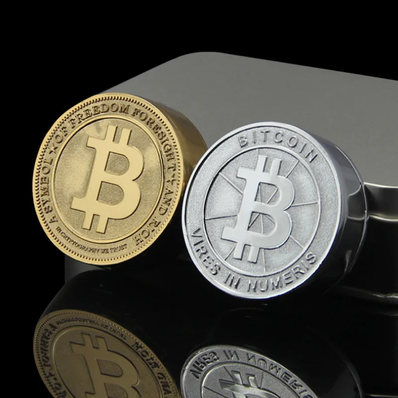 Горячая новинка Биткоин Электронные USB зажигалки Металлическая резьба Зажигалка