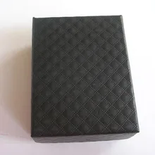 50 шт./лот кольцо/серьги/ожерелье кулон коробочка для ювелирных украшений 8,5*6,5*3,5 см черный цвет