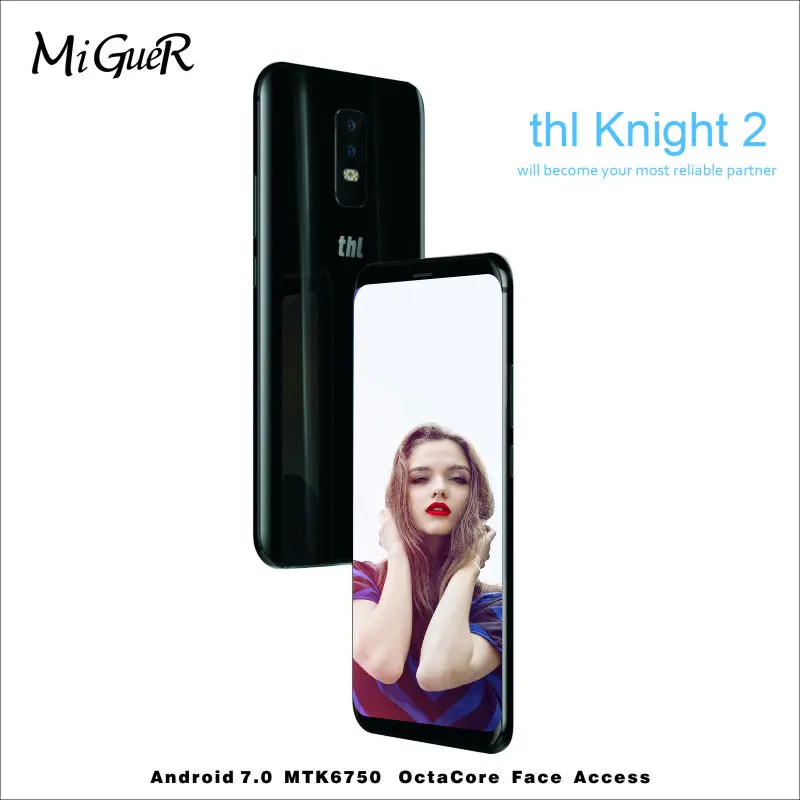 THL Knight 2 Android 7 0 Беспроводная зарядка 6 'ཎ:9 Octa Core 4 Гб + 64 13MP MT6750 двойная задняя
