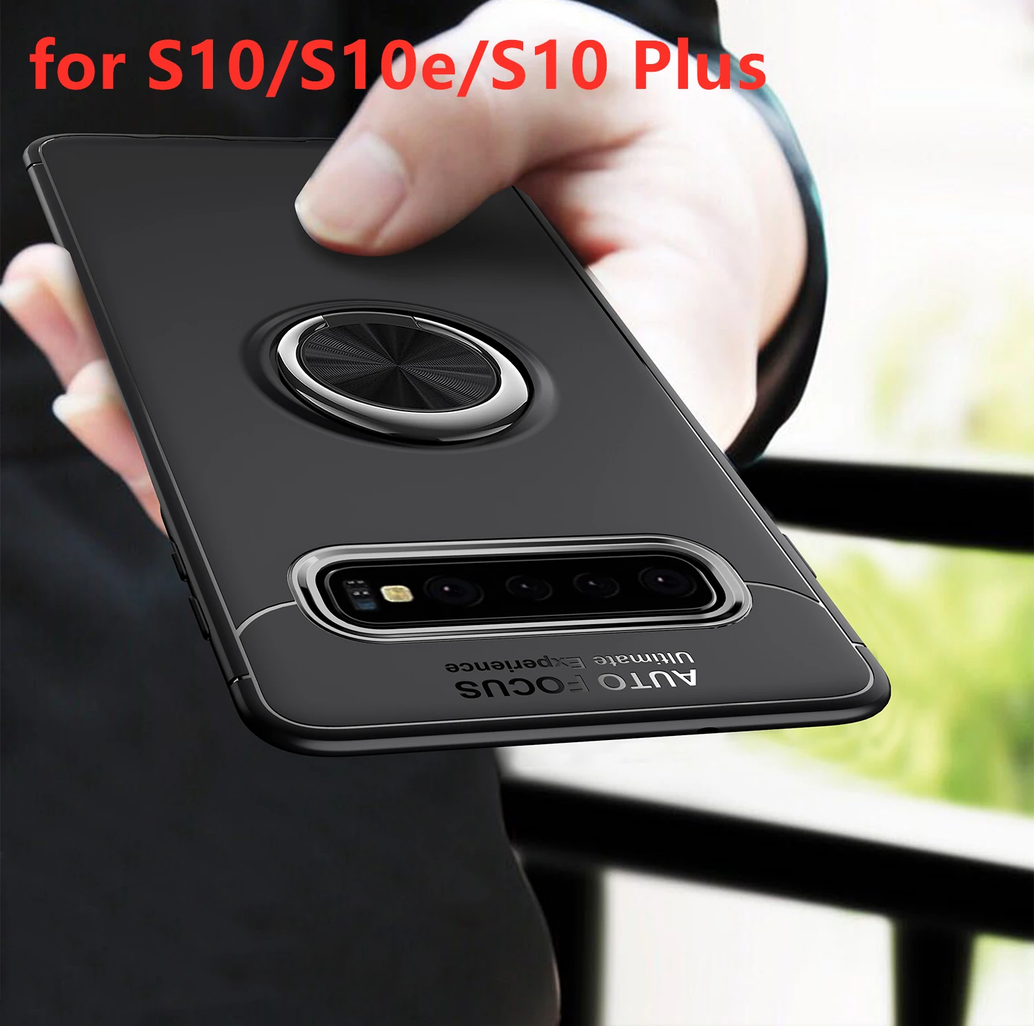 

tpu silicone case for Samsung Galaxy S10e kickstand case ultra-thin finger ring case for Samsung Galaxy S10 S10 Plus