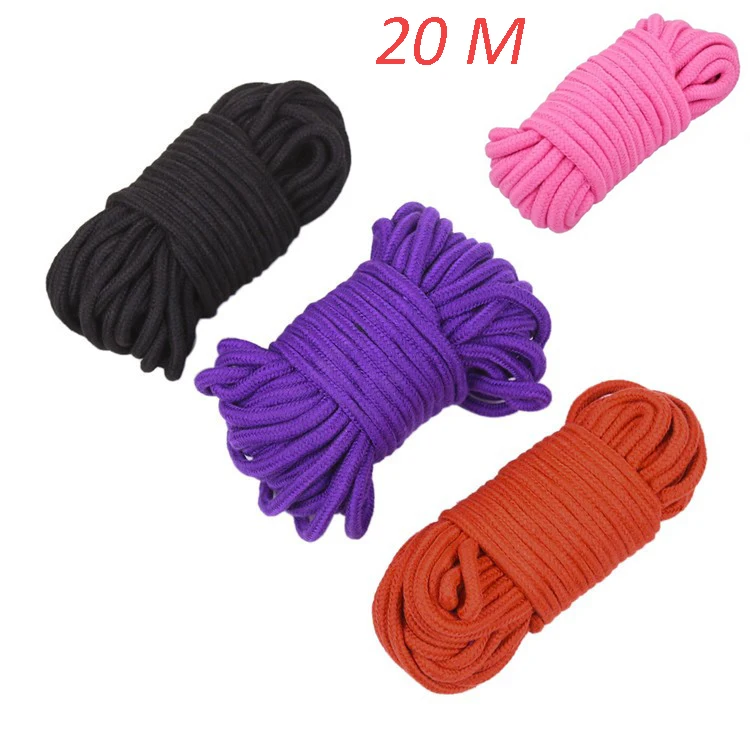 10m Red 100/% Cotton Tie /& Tease Fun 3 x Shibari Soft Bondage Ropes
