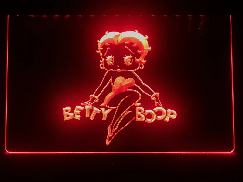 G197 Betty Boop неоновый светильник Знак Домашний декор магазин ремесла светодиодная