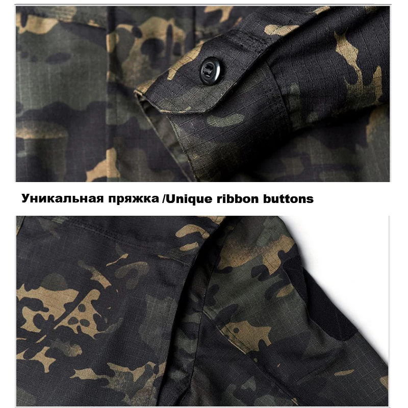 Мультикам черная Военная Униформа Камуфляжный костюм Tatico тактический военный
