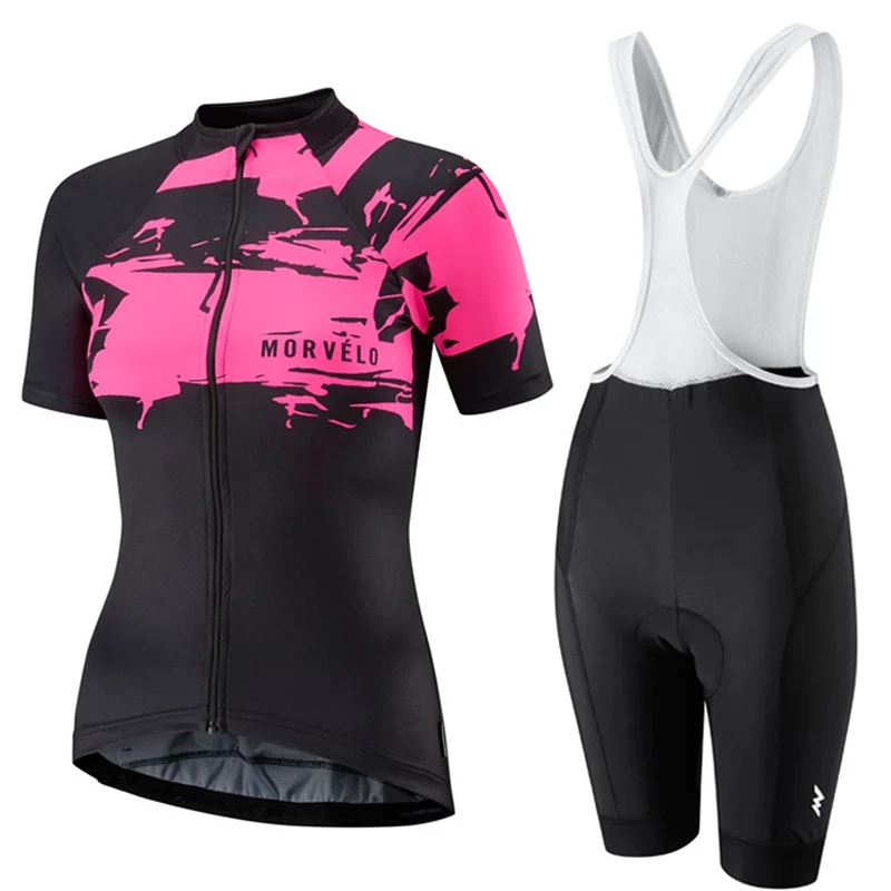 MORVELO Summer Women MTB Bike Cycling Clothing Breathable Mountian Bicycle Clothes Ropa Ciclismo Quick-Dry Jersey Sets | Спорт и